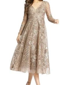Mac Duggal 20286 - Long Sleeve Beaded Lace Cocktail Dress 11 Mac Duggal 20286 - Long Sleeve Beaded Lace Cocktail Dress