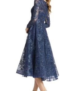 Mac Duggal 20286 - Long Sleeve Beaded Lace Cocktail Dress 9 Mac Duggal 20286 - Long Sleeve Beaded Lace Cocktail Dress