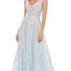 Mac Duggal - 20312 V-Neck Embroidered Gown 2 Mac Duggal - 20312 V-Neck Embroidered Gown