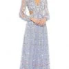 Mac Duggal 35107 - Floral Cutout A-Line Evening Dress