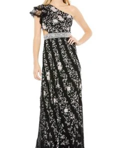 Mac Duggal 35108 - Floral Strappy Back Evening Dress 9 Mac Duggal 35108 - Floral Strappy Back Evening Dress