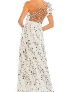Mac Duggal 35108 - Floral Strappy Back Evening Dress 8 Mac Duggal 35108 - Floral Strappy Back Evening Dress