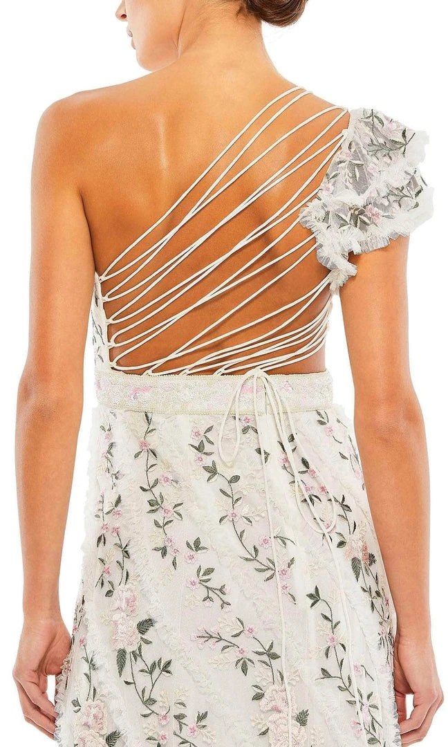 Mac Duggal 35108 - Floral Strappy Back Evening Dress 4 Mac Duggal 35108 - Floral Strappy Back Evening Dress