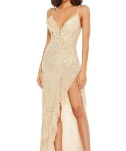 Mac Duggal - 43317 Sequin-Showered Long Column Dress