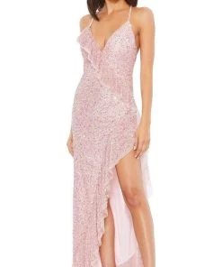 Mac Duggal - 43317 Sequin-Showered Long Column Dress 9 Mac Duggal - 43317 Sequin-Showered Long Column Dress