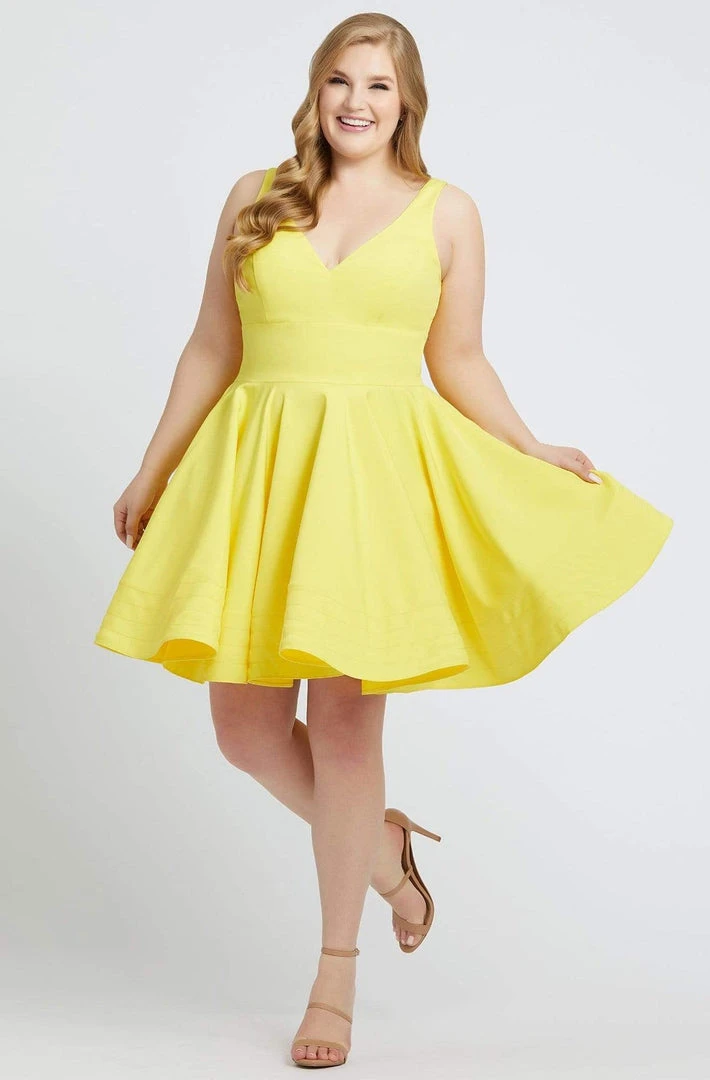 Mac Duggal - 48771F Sleeveless Wide Banded Empire Waist Cocktail Dress 8 Mac Duggal - 48771F Sleeveless Wide Banded Empire Waist Cocktail Dress