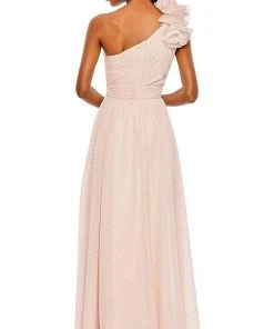 Mac Duggal - 49536 Floral Applique One Shoulder Gown 7 Mac Duggal - 49536 Floral Applique One Shoulder Gown