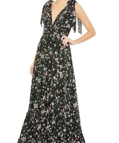 Mac Duggal 50657 - Sleeveless V-Neck A-Line Dress