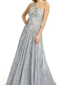 Mac Duggal - 5220 Embellished Asymmetric A-Line Gown