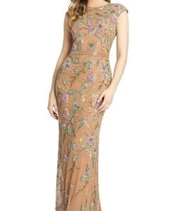 Mac Duggal - 5229 Multicolored Embellished Sheath Dress