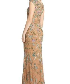 Mac Duggal - 5229 Multicolored Embellished Sheath Dress 7 Mac Duggal - 5229 Multicolored Embellished Sheath Dress