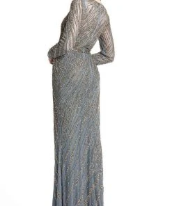 Mac Duggal - 5240 Embellished Long Sleeve Sheath Dress