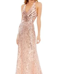 Mac Duggal 5390 - Long Sleeved Floral Dress