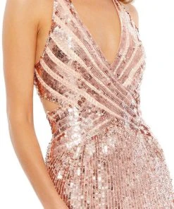 Mac Duggal 5390 - Long Sleeved Floral Dress 7 Mac Duggal 5390 - Long Sleeved Floral Dress