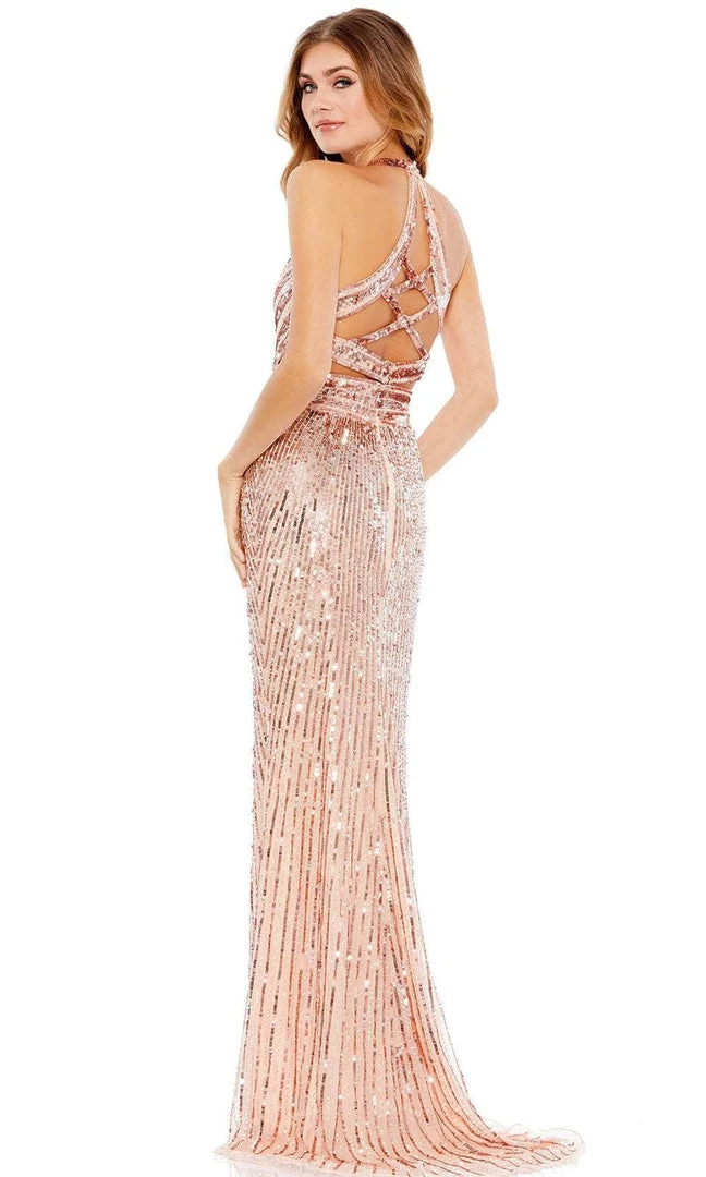 Mac Duggal 5390 - Long Sleeved Floral Dress 4 Mac Duggal 5390 - Long Sleeved Floral Dress