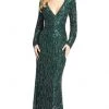 Mac Duggal - 5451 Sequined Sheath Evening Gown 1 Mac Duggal - 5451 Sequined Sheath Evening Gown