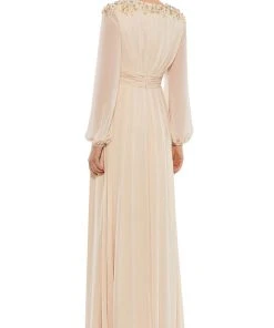 Mac Duggal 55694 - Bishop Sleeve A-Line Evening Gown | Couture Candy