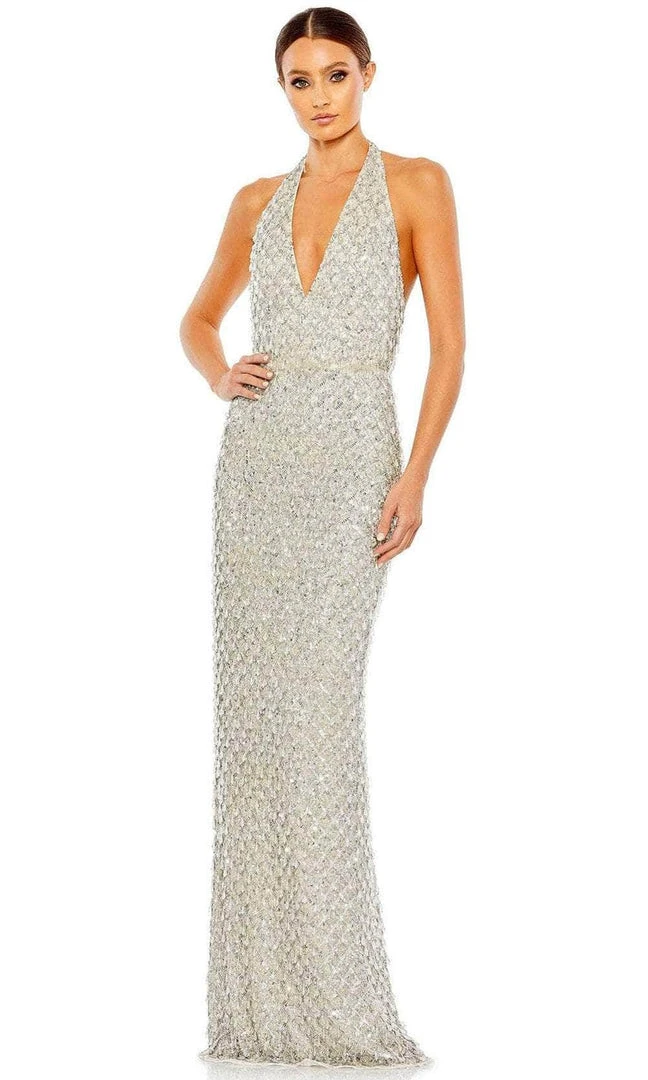 Mac Duggal 5678 - Halter Lattice Evening Dress 3 Mac Duggal 5678 - Halter Lattice Evening Dress