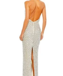 Mac Duggal 5678 - Halter Lattice Evening Dress 5 Mac Duggal 5678 - Halter Lattice Evening Dress