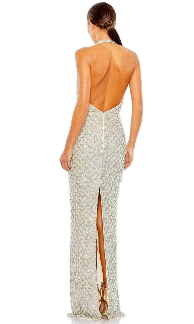 Mac Duggal 5678 - Halter Lattice Evening Dress 4 Mac Duggal 5678 - Halter Lattice Evening Dress