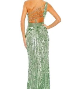 Mac Duggal 5687 - One Sleeve Asymmetrical Long Gown 11 Mac Duggal 5687 - One Sleeve Asymmetrical Long Gown