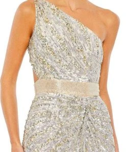 Mac Duggal 5687 - One Sleeve Asymmetrical Long Gown 9 Mac Duggal 5687 - One Sleeve Asymmetrical Long Gown