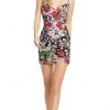 Mac Duggal - 67459 Crisscross Back Floral Sheath Dress 2 Mac Duggal - 67459 Crisscross Back Floral Sheath Dress