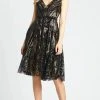 Mac Duggal - 67514 Cap Sleeves Embellished Dress