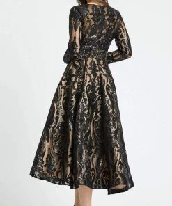 Mac Duggal - 67529 Long Sleeve Embellished Empire Dress