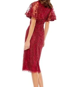 Mac Duggal 67546 - Embroidered V-neck Formal Dress