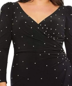 Mac Duggal - 67731 Beaded Polka Dot Sheath Dress