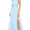 Mac Duggal - 67816 High Halter Open Back A-Line Dress