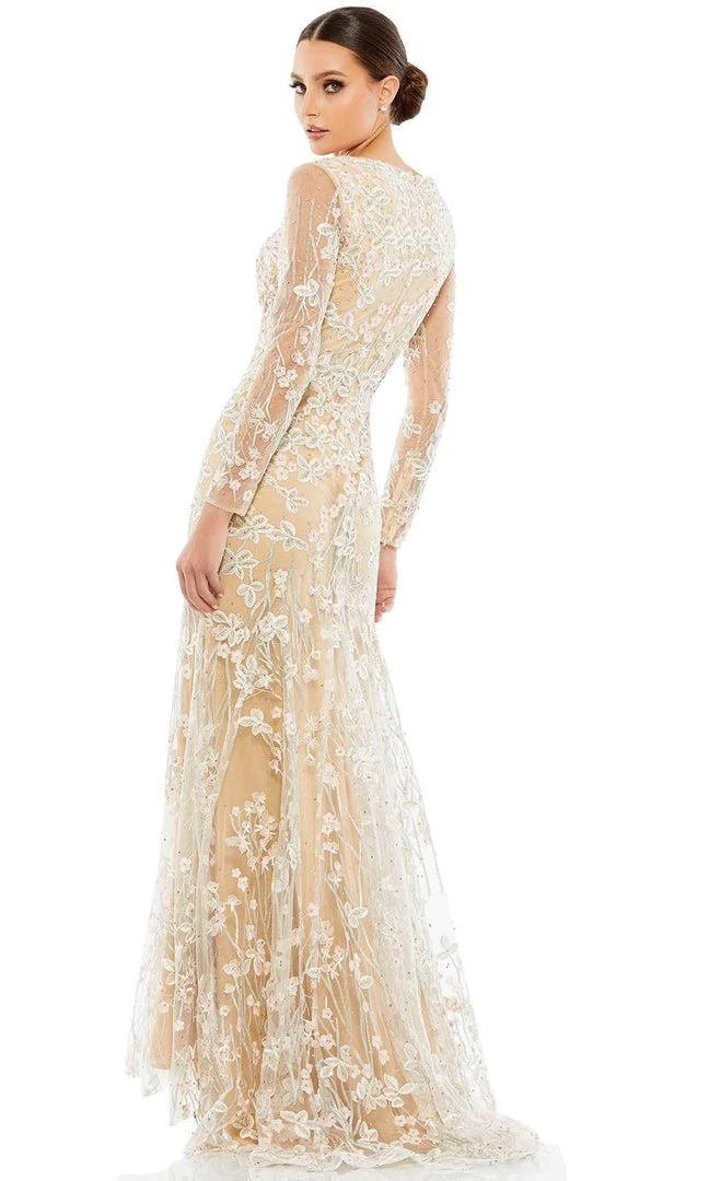 Mac Duggal 67892 - Floral Laced Evening Dress 4 Mac Duggal 67892 - Floral Laced Evening Dress