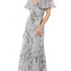 Mac Duggal 67908 - Embellished Short Bell Sleeve Long Dress