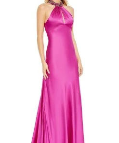 Mac Duggal 68063 - High Halter Neck Evening Dress