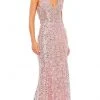 Mac Duggal 68175 - Embellished Plunging V-neckline Evening Dress