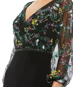 Mac Duggal 79379 - Puffed Sleeve Evening Dress | Couture Candy