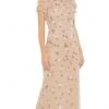 Mac Duggal - 9086 Floral Beaded Column Dress