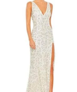 Mac Duggal 93552 - Sleeveless V-Neck Sheath Dress