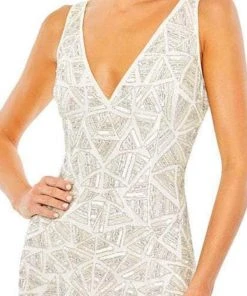 Mac Duggal 93552 - Sleeveless V-Neck Sheath Dress 10 Mac Duggal 93552 - Sleeveless V-Neck Sheath Dress