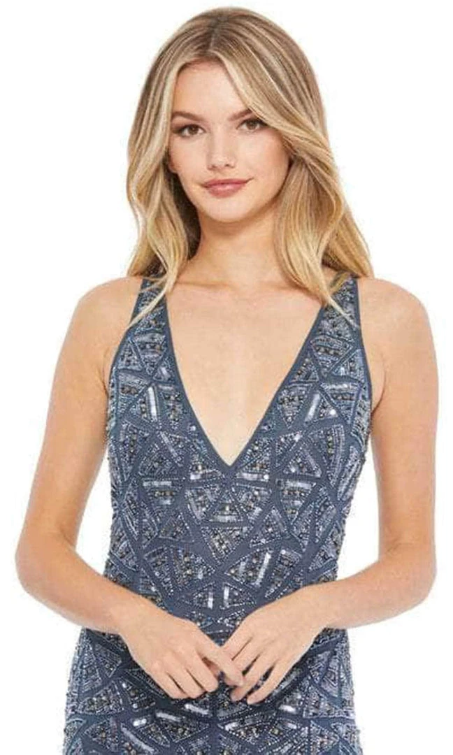 Mac Duggal 93552 - Sleeveless V-Neck Sheath Dress 8 Mac Duggal 93552 - Sleeveless V-Neck Sheath Dress