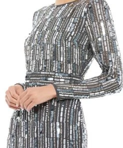 Mac Duggal 93590 - Long Sleeve Sequin Styled Dress | Couture Candy