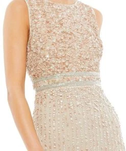 Mac Duggal - 93603 Bateau Sequin Sheath Dress