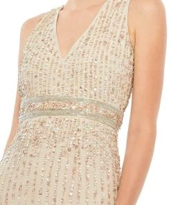 Mac Duggal - 93606 Sleeveless Tea Length Dress