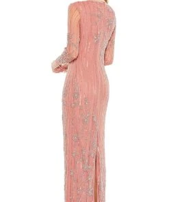 Mac Duggal 93626 - Long Sleeve Jewel Neck Evening Dress 12 Mac Duggal 93626 - Long Sleeve Jewel Neck Evening Dress