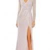 Mac Duggal 93660 - Faux Wrap Sequin Evening Dress 1 Mac Duggal 93660 - Faux Wrap Sequin Evening Dress