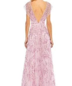 Mac Duggal 93685 - Short Cap Sleeve A-Line Dress 9 Mac Duggal 93685 - Short Cap Sleeve A-Line Dress