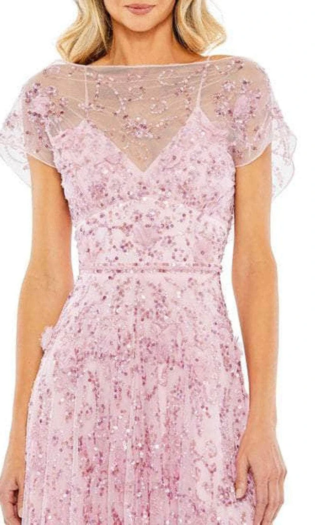 Mac Duggal 93685 - Short Cap Sleeve A-Line Dress 5 Mac Duggal 93685 - Short Cap Sleeve A-Line Dress