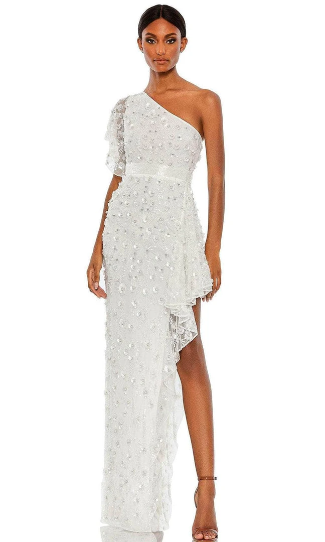 Mac Duggal 93687 - Asymmetrical One Shoulder Strap High Low Dress 6 Mac Duggal 93687 - Asymmetrical One Shoulder Strap High Low Dress