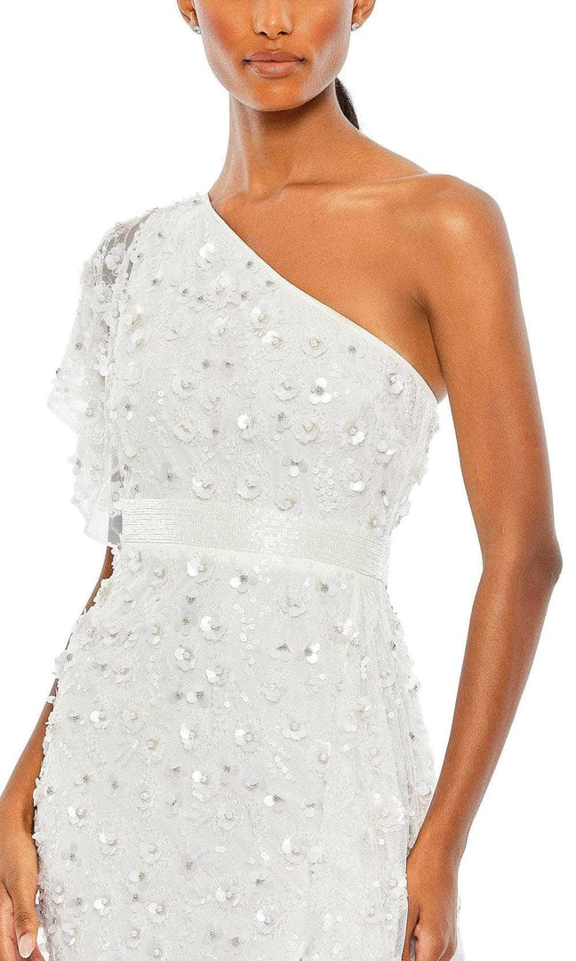 Mac Duggal 93687 - Asymmetrical One Shoulder Strap High Low Dress 8 Mac Duggal 93687 - Asymmetrical One Shoulder Strap High Low Dress